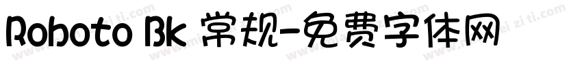 Roboto Bk 常规字体转换